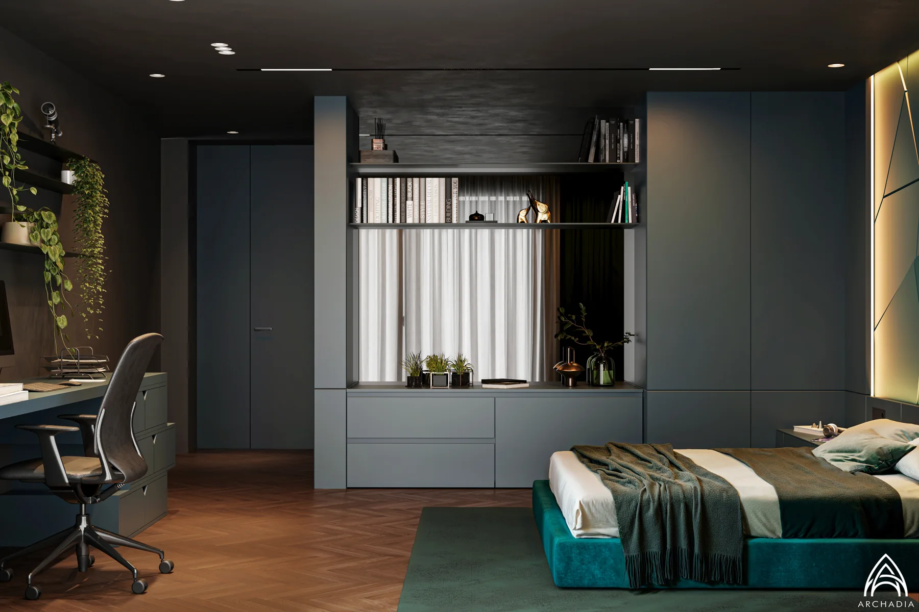 Private Residence — Boy’s Bedroom, bedroom design visualization 3