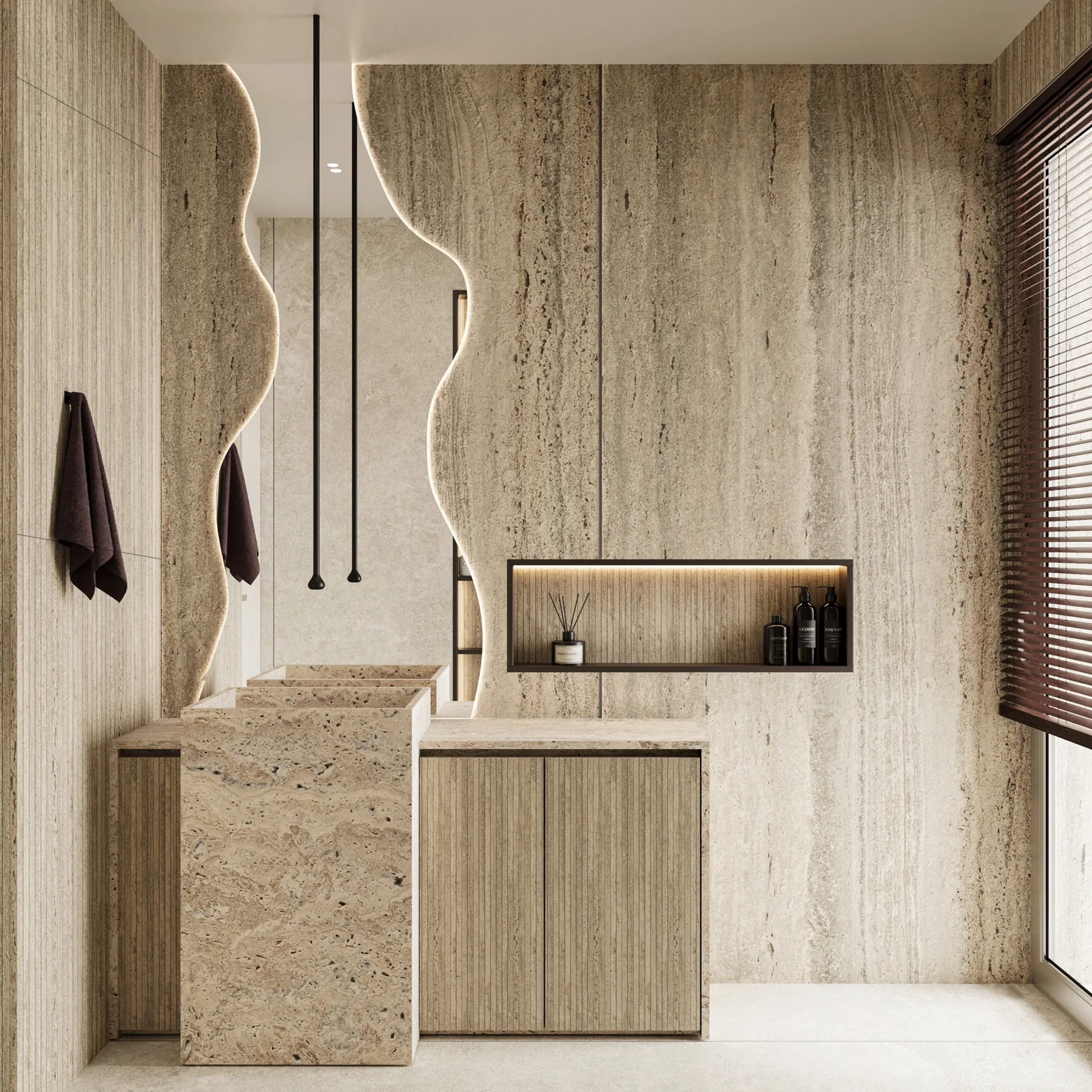 Private Residence — Bathroom, bathroom design visualization 1
