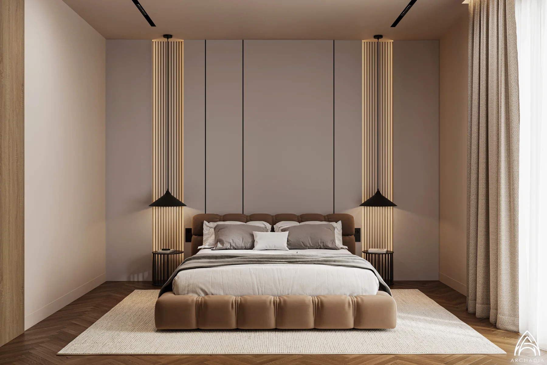 Private Residence — Guest Bedroom, bedroom design visualization 2