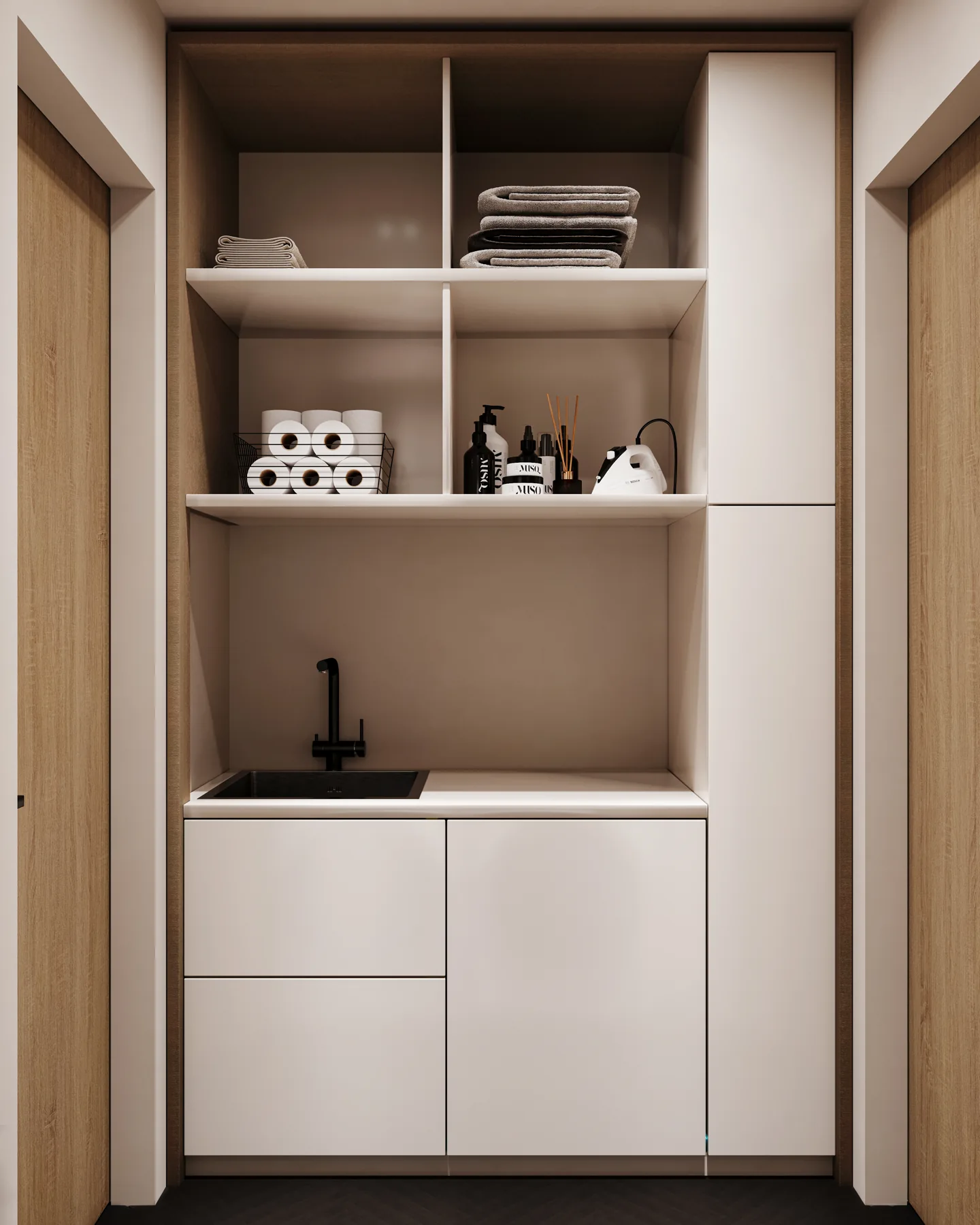 Private Residence — Laundry, laundry design visualization 6