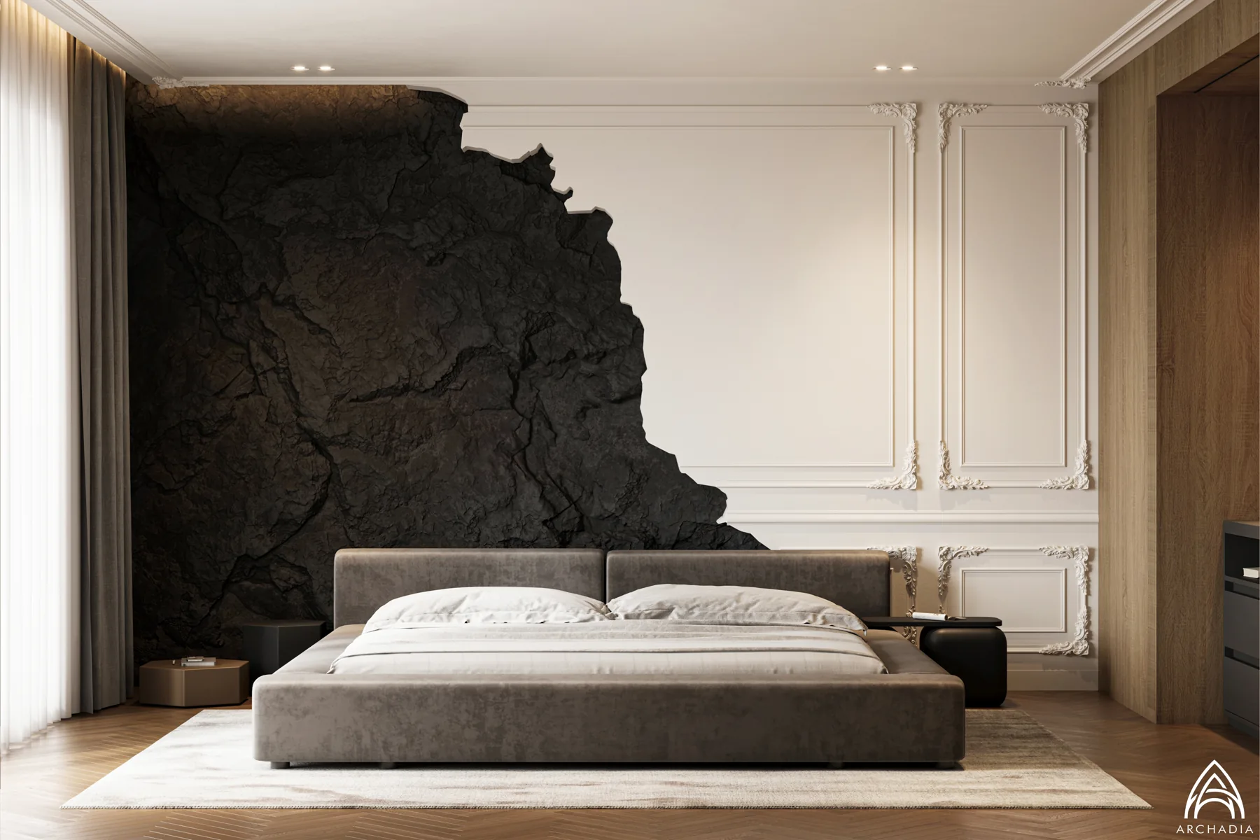 Private Residence — Primary Bedroom, bedroom design visualization 1