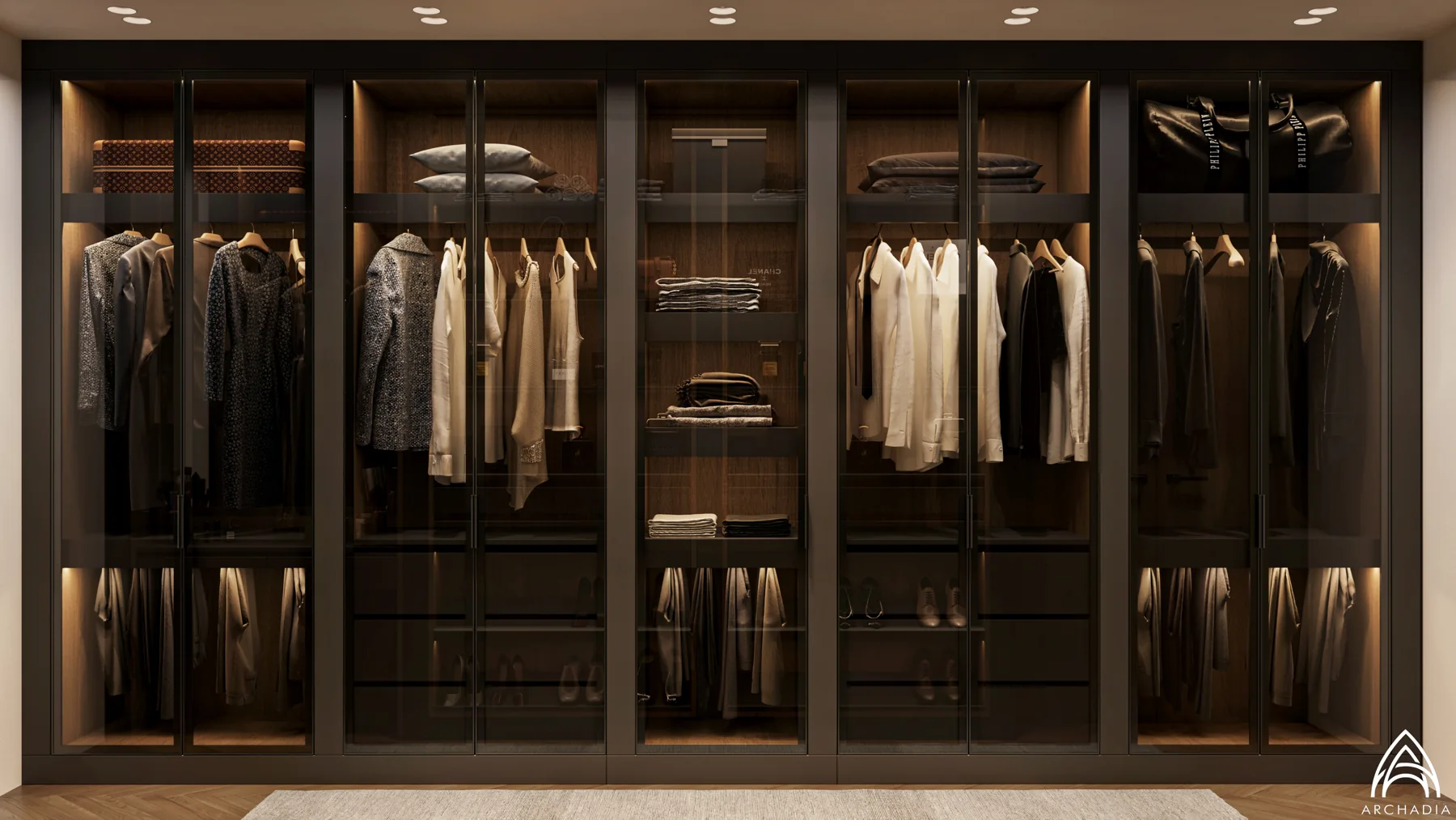 Private Residence — Primary Bedroom, dressing area design visualization 4