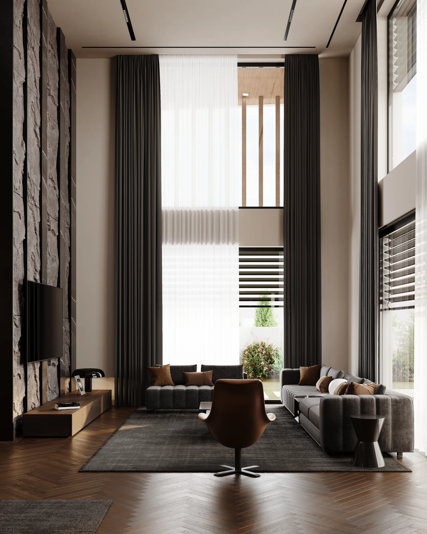 Privates Wohninterior: Wohnbereich · Interior-Konzept aus dem ARCHADIA Portfolio